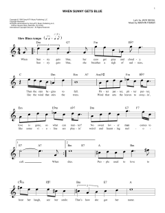 When Sunny Gets Blue von Jack Segal (Download) 