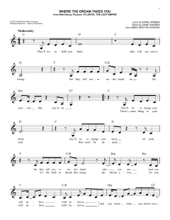 Where The Dream Takes You von James Newton Howard (Download) 