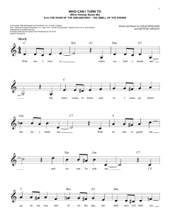 Who Can I Turn To von Anthony Newley (Download) 