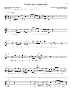 Why Don't We Do It In The Road von The Beatles (Download) 