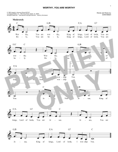 Worthy, You Are Worthy von Don Moen (Download) 