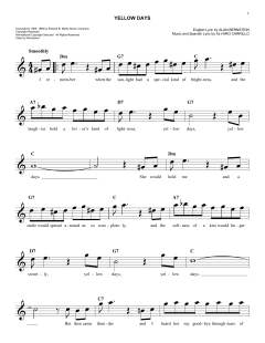 Yellow Days von Frank Sinatra (Download) 