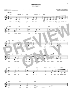 Yesterdays von Jerome Kern (Download) 