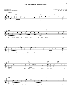 You Don't Know What Love Is von Carol Bruce (Download) 