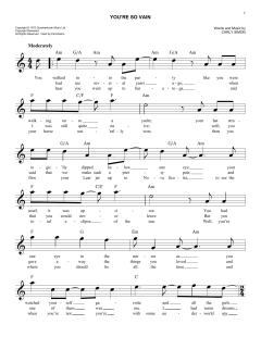 You're So Vain von Carly Simon (Download) 