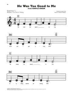 He Was Too Good To Me von Richard Rodgers (Download) 