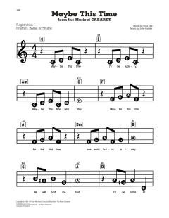 Maybe This Time von Fred Ebb (Download) 