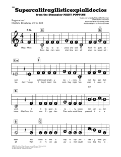 Supercalifragilisticexpialidocious von Anthony Drewe (Download) 