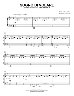 Sogno Di Volare von Christopher Tin (Download) 