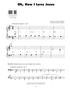 Oh, How I Love Jesus von Traditional American Melody (Download) 