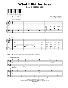 What I Did For Love von Edward Kleban (Download) 