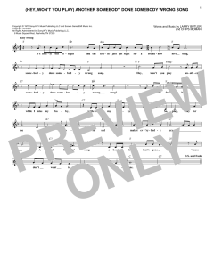 (Hey, Won't You Play) Another Somebody Done Somebody Wrong Song von Chips Moman (Download) 