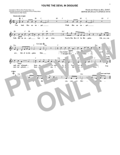 (You're The) Devil In Disguise von Elvis Presley (Download) 