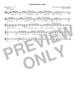 A Boy Without A Girl von Frankie Avalon (Download) 