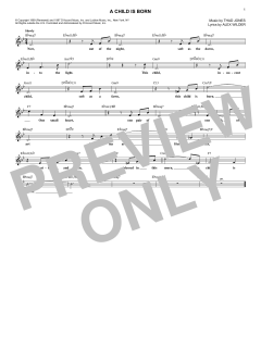 A Child Is Born von Thad Jones (Download) 