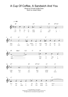 A Cup Of Coffee, A Sandwich And You von Joseph Meyer (Download) 