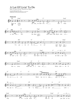 A Lot Of Livin' To Do von Charles Strouse (Download) 