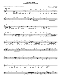 A Star Is Born von Alan Menken (Download) 