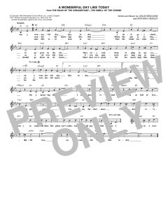 A Wonderful Day Like Today von Anthony Newley (Download) 