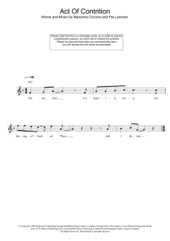 Act Of Contrition von Madonna (Download) 