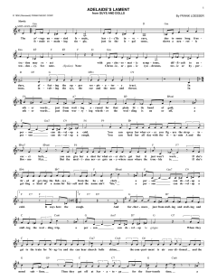 Adelaide's Lament von Frank Loesser (Download) 
