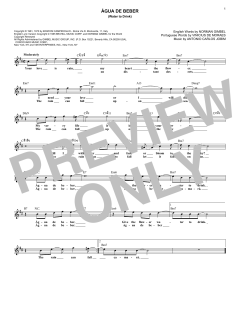 Agua De Beber von Norman Gimbel (Download) 