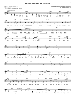 Ain't No Mountain High Enough von Diana Ross (Download) 