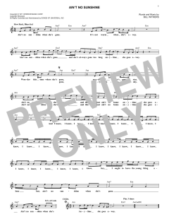 Ain't No Sunshine von Bill Withers (Download) 