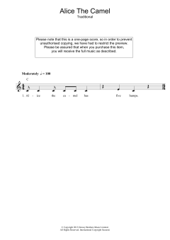 Alice The Camel von Traditional (Download) 