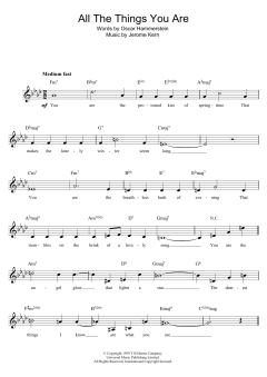 All The Things You Are von Jerome Kern (Download) 