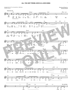 All You Get From Love Is A Love Song von The Carpenters (Download) 