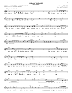 And All That Jazz von Fred Ebb (Download) 