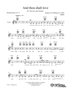 And Thou Shalt Love (Download) 