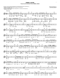 Animal House von Stephen Bishop (Download) 