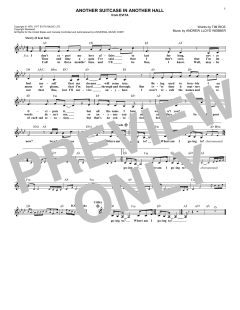 Another Suitcase In Another Hall von Andrew Lloyd Webber (Download) 