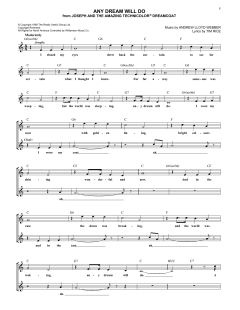 Any Dream Will Do von Andrew Lloyd Webber (Download) 