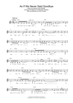 As If We Never Said Goodbye von Andrew Lloyd Webber (Download) 