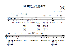 Az Der Rebbe Est von Chasidic (Download) 