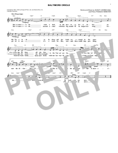 Baltimore Oriole von Hoagy Carmichael (Download) 