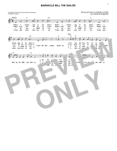 Barnacle Bill The Sailor von Frank Luther (Download) 