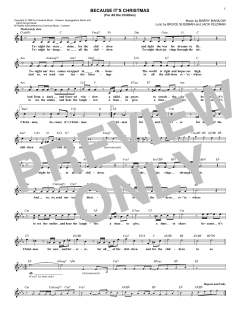 Because It's Christmas von Barry Manilow (Download) 