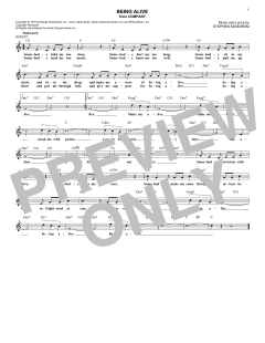 Being Alive von Stephen Sondheim (Download) 