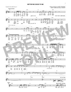 Better Be Good To Me von Tina Turner (Download) 