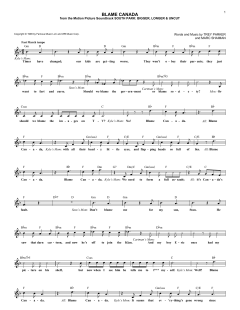 Blame Canada von Trey Parker (Download) 