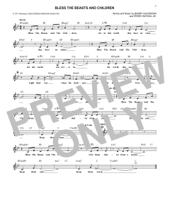 Bless The Beasts And Children von The Carpenters (Download) 