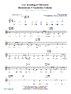 Blessing of Memory von Abby Gostein (Download) 