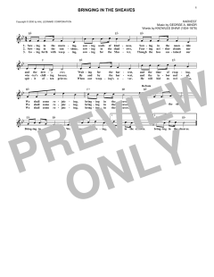 Bringing In The Sheaves von Knowles Shaw (Download) 