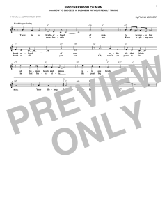 Brotherhood Of Man von Frank Loesser (Download) 