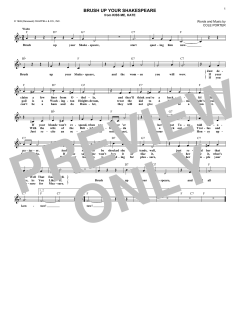 Brush Up Your Shakespeare von Cole Porter (Download) 