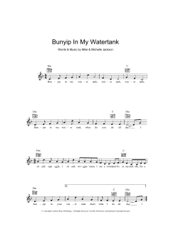 Bunyip In My Water Tank von Mike Jackson (Download) 